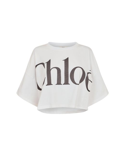 Chloé White Logo T-Shirt
