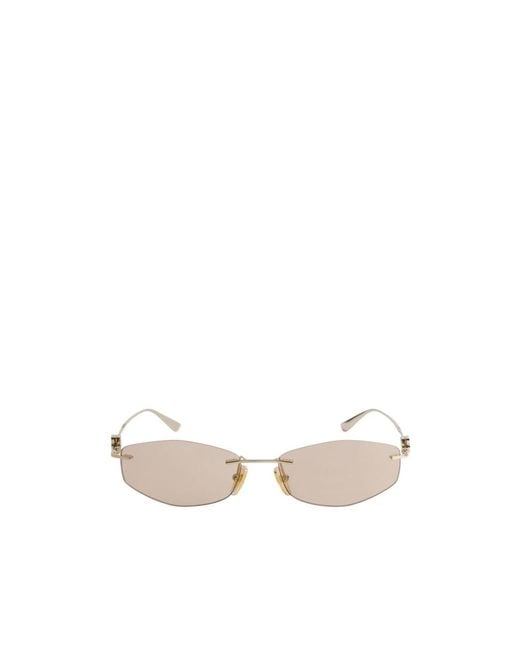 Balenciaga White Nano D-Frame Sunglasses