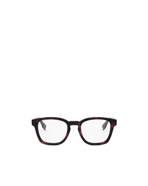 Fendi White Geometrically Framed Flat Mirror for men