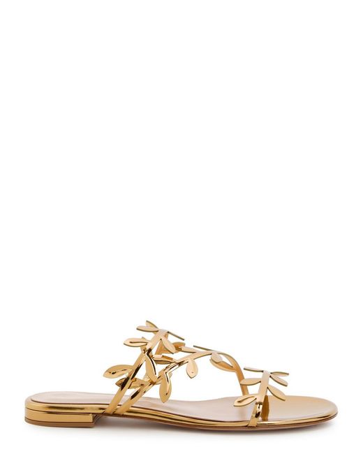 Gianvito Rossi Metallic Leather Sandals