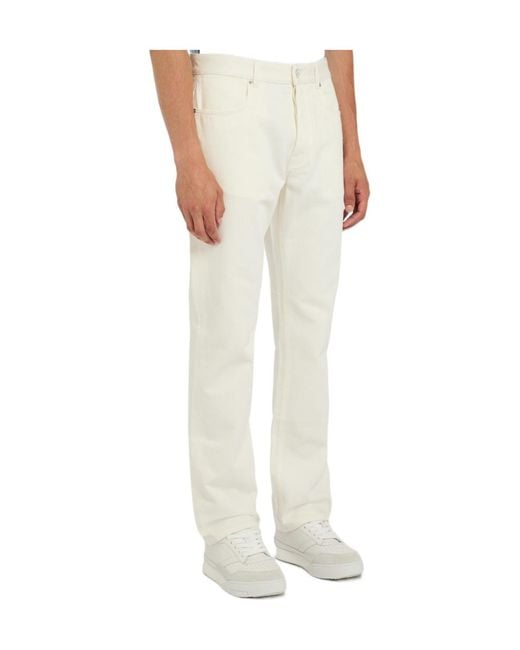 Givenchy White Straight-Leg Jeans for men
