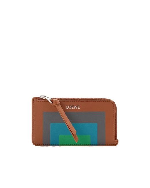 Loewe Blue Nappa Leather Coin Card Holder