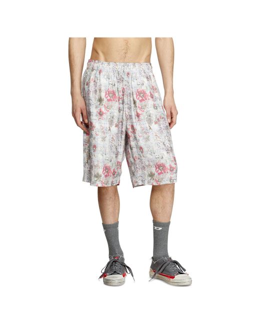 DIESEL Red P-Leys Shorts for men
