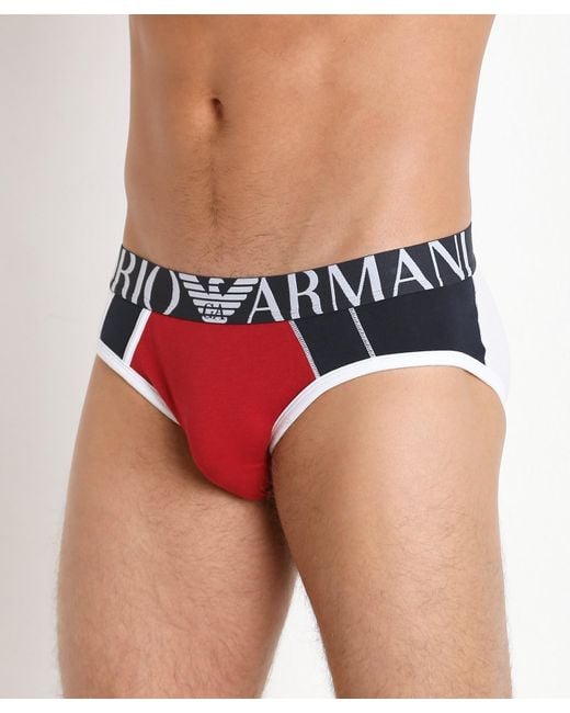 Emporio Armani Blue Logo Detail Panties for men