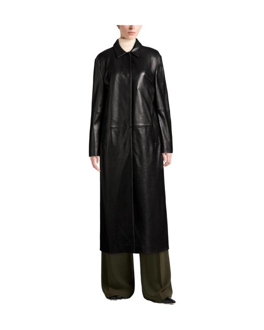DIESEL Black Simple Long Coat