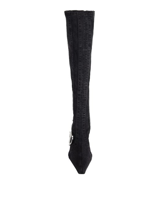 DIESEL Black Denim Boots