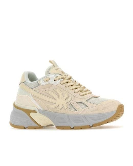 Palm Angels White Palm Patch Low-Top Sneakers