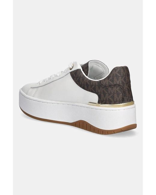 MICHAEL Michael Kors White Dottie Platform Sneakers