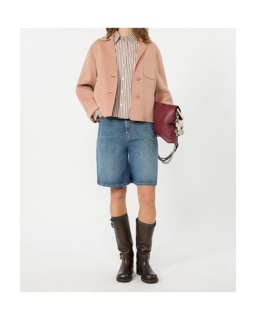 Weekend by Maxmara Pink Wool Casual Jacket