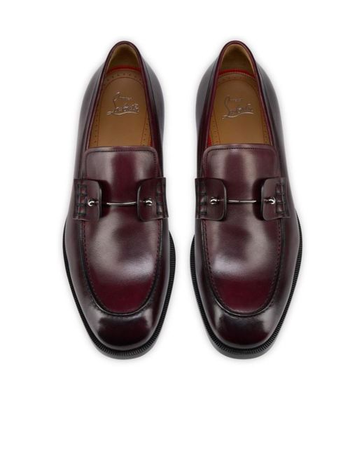 Christian Louboutin Brown Chambelimoc Loafers for men