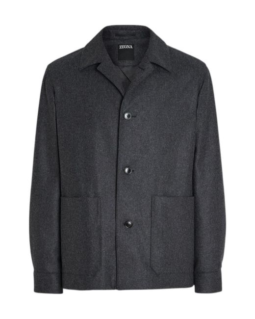Zegna Black Long Sleeve Jacket for men