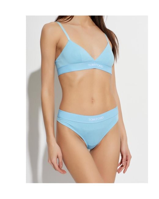 Tom Ford Blue Logo Briefs