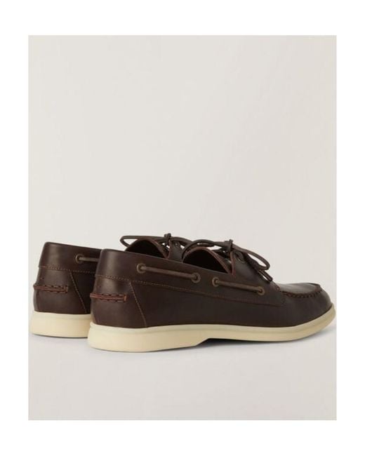 Loro Piana Brown Lace-Up Flat Shoes for men