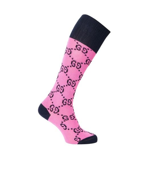 Gucci Pink Elegant And Fashionable Socks