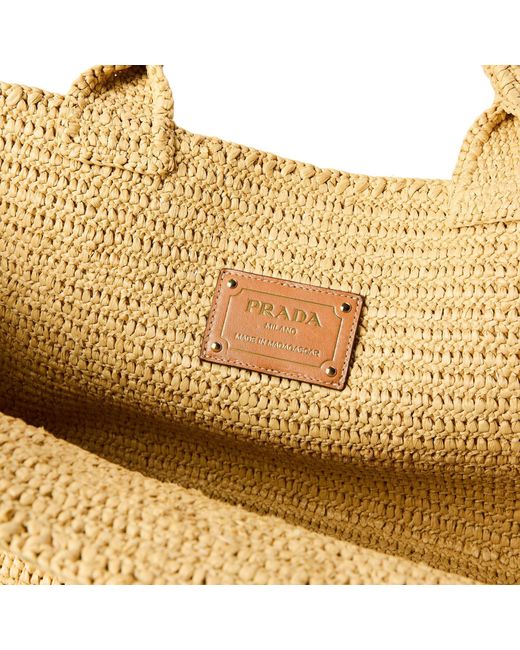 Prada Metallic Simple And Elegant Woven Handbag