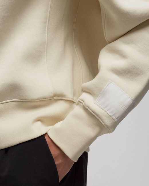 AMI White Logo Patch Crewneck Sweatshirt for men