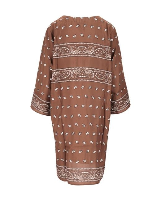 P.A.R.O.S.H. Brown Patterned Dress