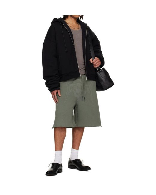 Lu'u Dan Green Zoku Drawstring Shorts for men