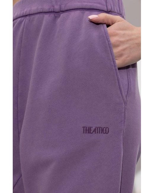 The Attico Purple The High-Waisted Loose Jogging Pants
