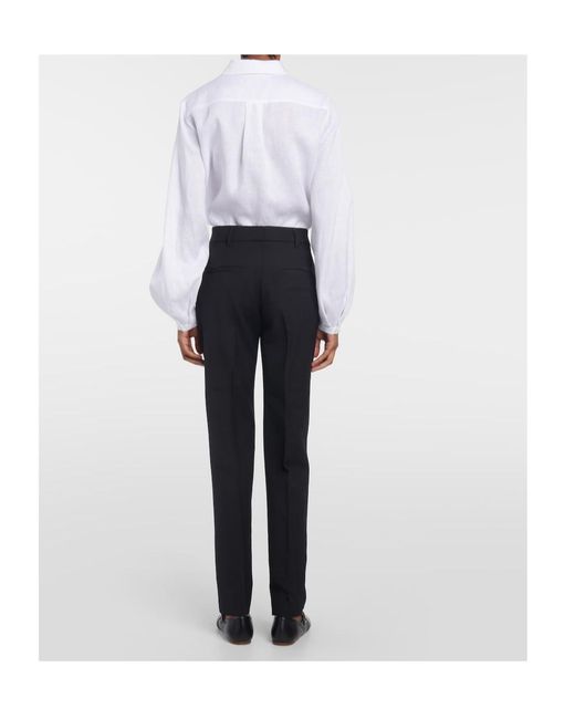 Gabriela Hearst Black Belt Loop Casual Pants