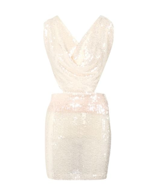 Amazuìn White Backless Dress With Laces