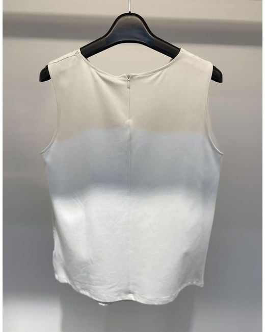 Max Mara White Sleeveless Shirt
