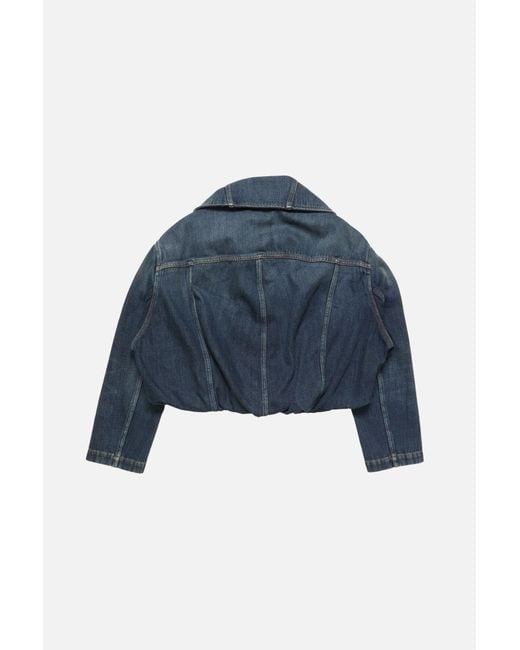 Acne Blue Cropped Denim Jacket
