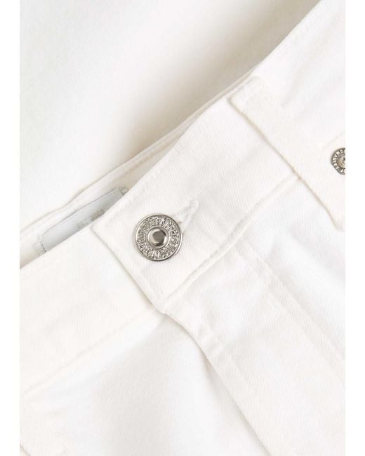 Citizens of Humanity White Lyra Long Wide-Leg Jeans