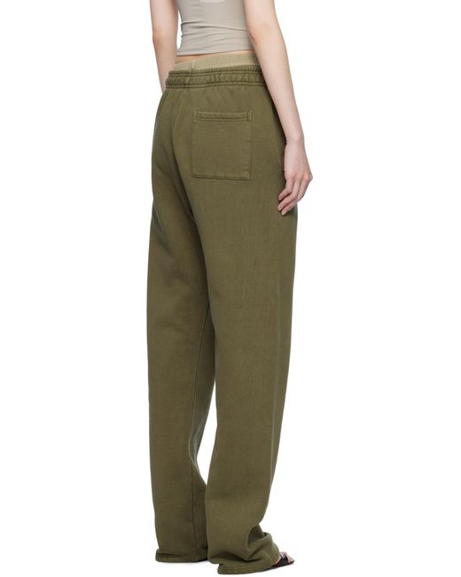Entire studios Green Straight Organic Cotton Track Pants for men