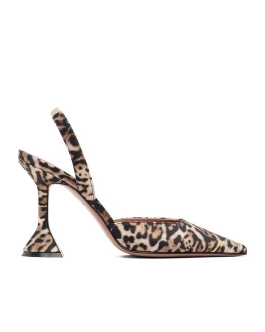 AMINA MUADDI Metallic Holli Sling 95 Pointed-Toe High-Heeled Sandals