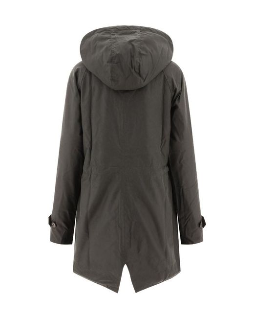 Barbour Gray Cannich Wax Hooded Parka