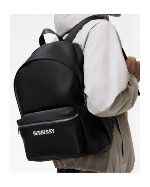 Burberry Black Nylon Backpack for men