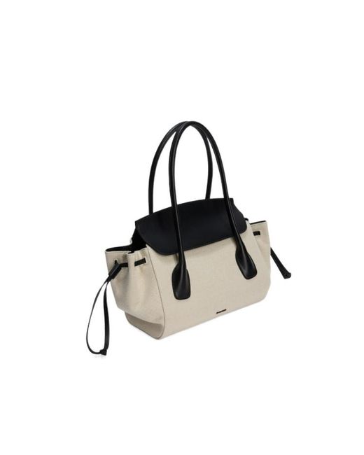 Jil Sander Black Small Voyage Top Handle Bag