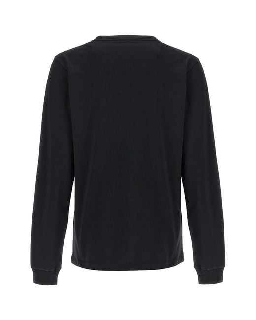 Marni Black Logo Printed Crewneck T-Shirt