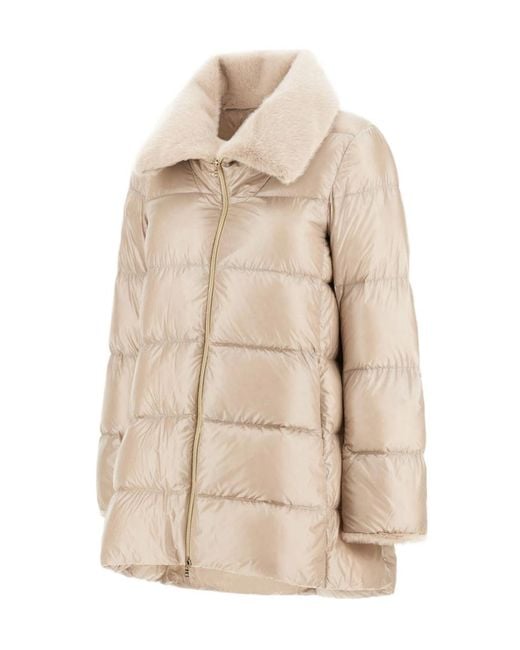 Herno Natural Long-Sleeved Down Jacket