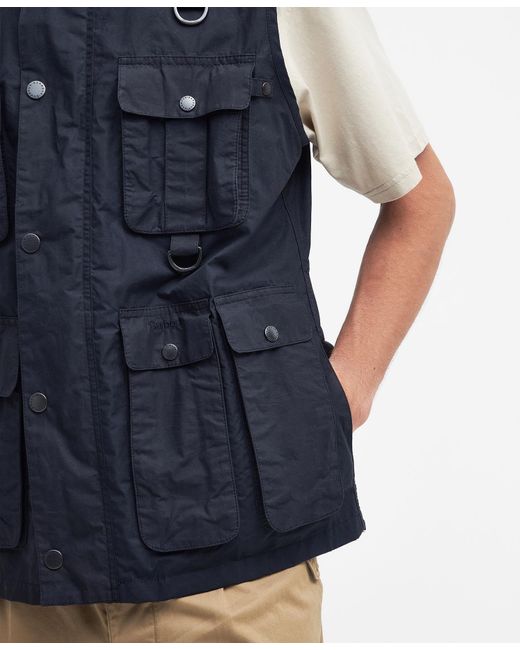Barbour Blue Sleeveless Vest for men