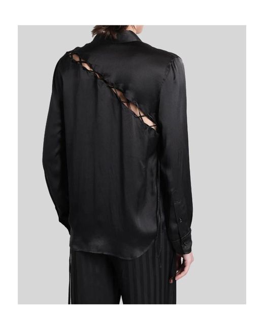 Ann Demeulemeester Gray Lais Shirt