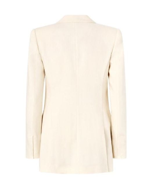 Pinko Natural Amalfi Double-Breasted Blazer