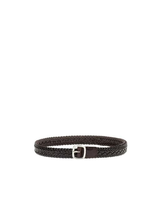 Hereu White Braided Calf Leather Belt