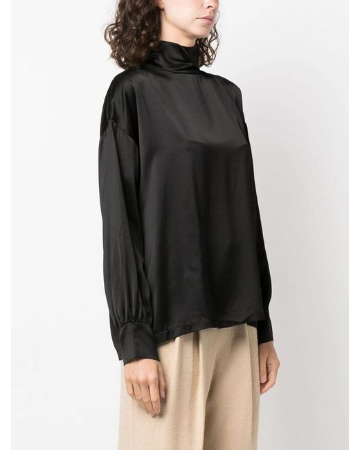Fabiana Filippi Black Long-Sleeved Shirt