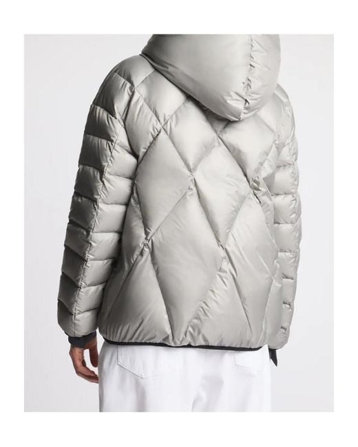 Fay Gray Argyle Quilted Hooded Jacket