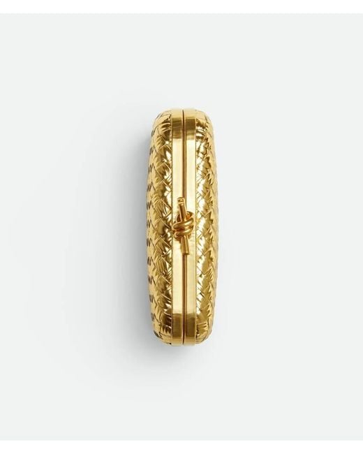 Bottega Veneta Metallic Knot Clutch Bag