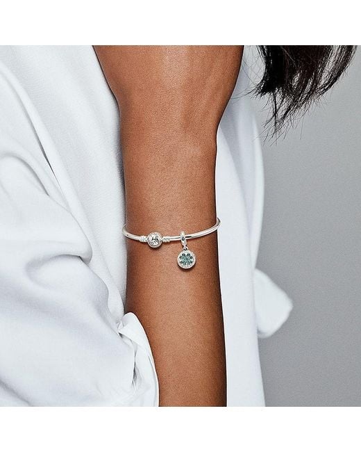 Pandora Blue Four-Leaf Clover Pendant