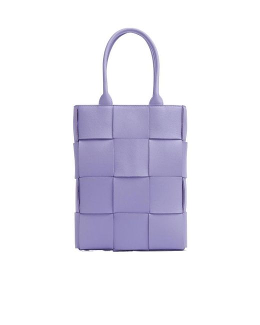 Bottega Veneta Purple Small Cassette Tote Bag