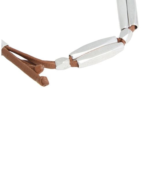 Isabel Marant White Metalleather Bracelet