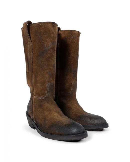 Ann Demeulemeester Brown Laxit Suede Boots