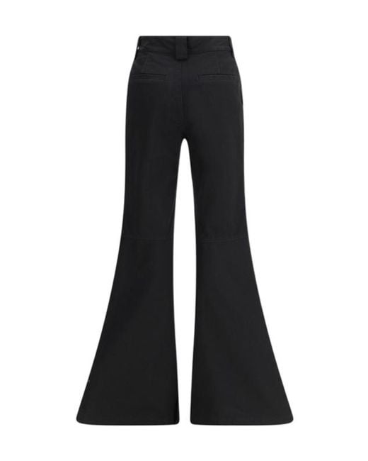 Balenciaga Black Mid-Waisted Flared Pants
