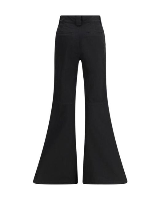 Balenciaga Black Mid-Waisted Flared Pants