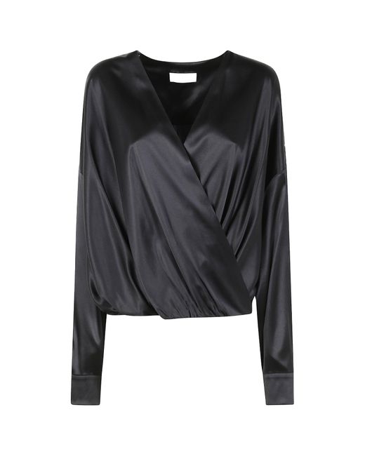 Dries Van Noten Black Long Sleeve Blouse