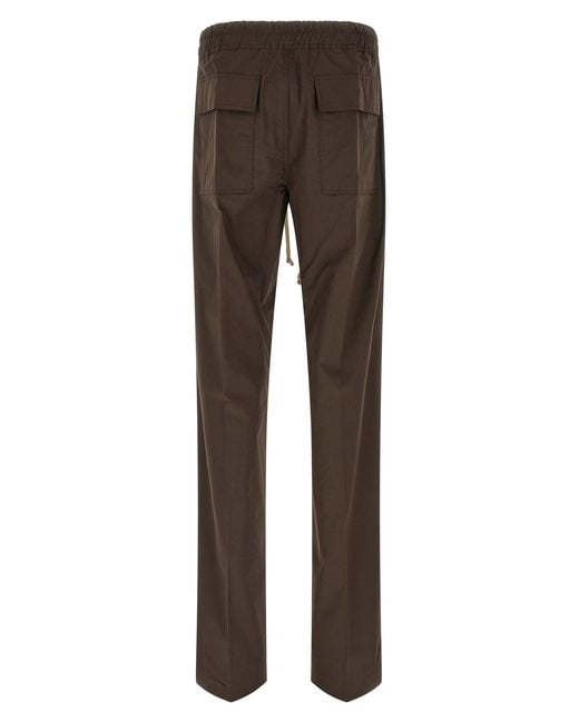 Rick Owens Brown Dietrich Drawstring Pants for men